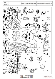 Doodle boyama sayfaları